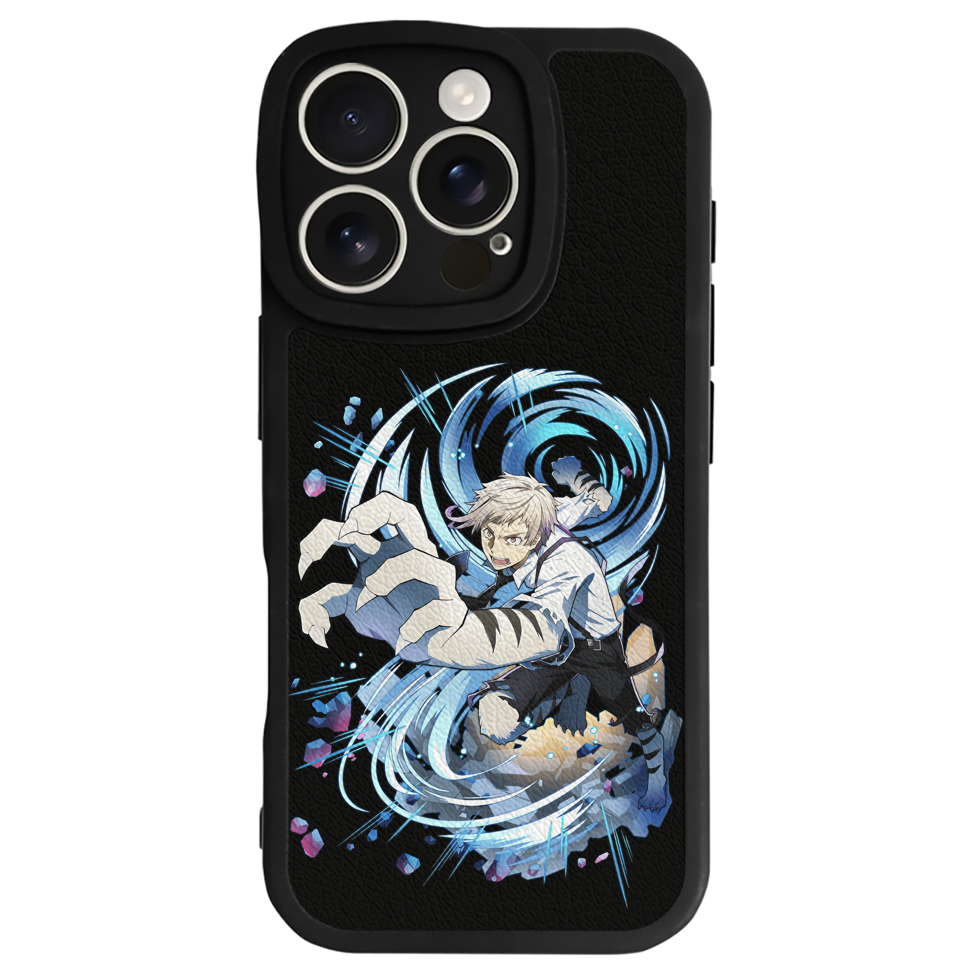 （画像用） 文豪ストレイドッグス Bungo Stray Dogs 【iPhone 16シリーズ対応】シリコンスマホケース（レザー調） 材質：シリコン
